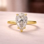 S925 Maxine Moissanite 2.5~4.0Ct Pear Cut Engagement Ring For Women - Image 7