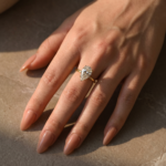S925 Maxine Moissanite 2.5~4.0Ct Pear Cut Engagement Ring For Women - Image 6