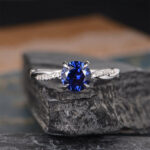 S925 Twist 1.25 Carat Round Cut Promise Ring For Her In Sterling Silver - Image 6