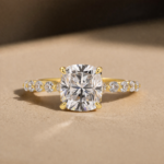 S925 Maxine Moissanite 2.0 Carat Cushion Cut Engagement Ring - Image 4