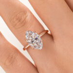 S925 Fashion Marquise Cut Women's Engagement Ring In Sterling Silver - Image 11
