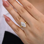 S925 Fashion Marquise Cut Women's Engagement Ring In Sterling Silver - Image 9