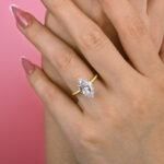 S925 Fashion Marquise Cut Women's Engagement Ring In Sterling Silver - Image 8