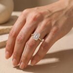 S925 Maxine Moissanite 4.5 Carat Emerald Cut Engagement Ring For Women - Image 5
