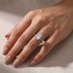 S925 Maxine 4.5 Carat Moissanite Radiant Cut  Engagement Ring - Image 2