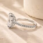 S925 Maxine 4.5 Carat Moissanite Radiant Cut  Engagement Ring - Image 4