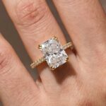 S925 Maxine 4.5 Carat Moissanite Radiant Cut  Engagement Ring - Image 5