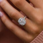 S925 Exclusive Halo Cushion Cut 3PC Wedding Set In Sterling Silver - Image 4