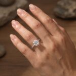S925 Luxurious Round Cut 4 Prong Engagement Ring For Women In Sterling Silver - Image 13