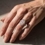 S925 Gorgeous Halo Radiant Cut Simulated Diamond Engagement Ring In Sterling Silver - Image 8