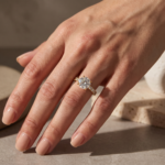 S925 Maxine Moissanite 2.0 Ct~4.0 Ct Round Cut Engagement Ring In Sterling Silver - Image 6