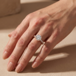 S925 Maxine Moissanite 2.0 Ct~4.0 Ct Round Cut Engagement Ring In Sterling Silver - Image 7