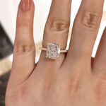S925 Exclusive Cushion Cut Women's Engagement Ring In Sterling Silver - Image 12