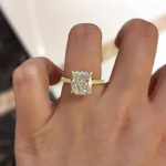 S925 Exclusive Cushion Cut Women's Engagement Ring In Sterling Silver - Image 8