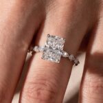 S925 Sparkle 3.5 Ct Radiant Cut Engagement Ring For Women in Sterling Silver - Image 8