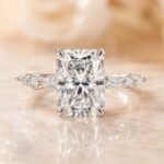 S925 Sparkle 3.5 Ct Radiant Cut Engagement Ring For Women in Sterling Silver - Image 11