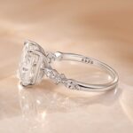 S925 Sparkle 3.5 Ct Radiant Cut Engagement Ring For Women in Sterling Silver - Image 12