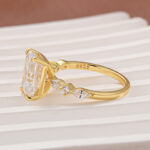 S925 Sparkle 3.5 Ct Radiant Cut Engagement Ring For Women in Sterling Silver - Image 18
