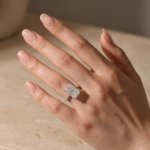 S925 Classic 7.0CT Big Radiant Cut Simulated Diamond Engagement Ring For Women - Image 2