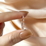 S925 Maxine Fashion Marquise & Round Cut Wedding Band - Image 7