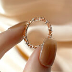 S925 Maxine Fashion Marquise & Round Cut Wedding Band - Image 9