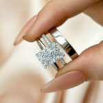 S925 Maxine Classic 4.5Ct Radiant Cut 3PC Wedding Set - Image 6