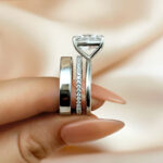 S925 Maxine Classic 4.5Ct Radiant Cut 3PC Wedding Set - Image 10