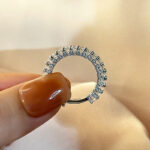 S925 Maxine Classic White Gold Round Cut Wedding Band For Women - Image 2
