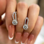 S925 1.0Ct*2 Moissanite Exclusive Round Cut Stud Earrings