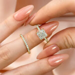 S925 Elegant Square Princess Cut Wedding Ring Set For Women In Sterling Silver - Image 9
