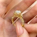 S925 Moissanite 2.0Carat Round Cut Vintage Engagement Ring in Sterling Silver - Image 7