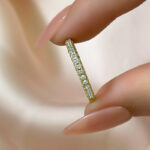 S925 Maxine Classic Round Cut Women's Wedding Band - Image 10