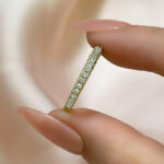S925 Maxine Classic Round Cut Women's Wedding Band - Image 11