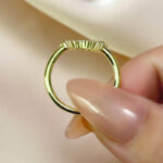 S925 Maxine Unique Round Cut Women's Wedding Band - Image 9