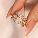 S925 Vintage Round Cut Jacket Wedding Band For Women In Sterling Silver - Image 6