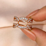 S925 Vintage Round Cut Jacket Wedding Band For Women In Sterling Silver - Image 7