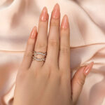 S925 Vintage Round Cut Jacket Wedding Band For Women In Sterling Silver - Image 8