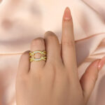 S925 Vintage Round Cut Jacket Wedding Band For Women In Sterling Silver - Image 4