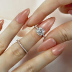 S925 2.5 Carat Cushion Cut Bridal Wedding Ring Set Travel Ring With Half Eternity Wedding Band - Image 9