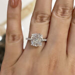 S925 Exclusive Cushion Cut Women's Engagement Ring In Sterling Silver - Image 2