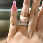 S925 Unique Cushion & Radiant Cut Women's Wedding Band In Sterling Silver - Image 3