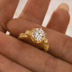 S925 Moissanite 2.0Carat Round Cut Vintage Engagement Ring in Sterling Silver - Image 6