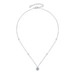 S925 Moissanite 2.0 Carat Round Cut Pendant Necklace - Image 4