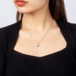 S925 Moissanite 2.0 Carat Round Cut Pendant Necklace - Image 6
