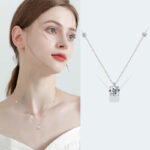 S925 Moissanite 2.0 Carat Round Cut Pendant Necklace - Image 7
