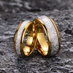 Twisted Branch Tungsten Steel Ring with Frosted Texture Unique Luxury Men's Ring - Image 3