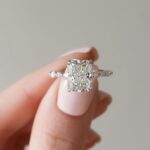 S925 Sparkle 3.5 Ct Radiant Cut Engagement Ring For Women in Sterling Silver - Image 4