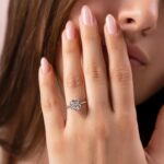 S925 Luxurious Round Cut 4 Prong Solitaire Engagement Ring For Women In Sterling Silver - Image 7