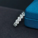S925 Classic Eternity Round Cut Women's Wedding Ring Band for Anniversary - Image 2
