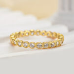 S925 Vintage Pave Wedding Band In Sterling Silver - Image 5